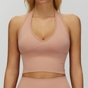 women's Summer Breathable Yoga Sports Bra With Gathers