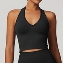 women's Summer Breathable Yoga Sports Bra With Gathers
