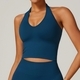 Damen Sommer Atmungsaktiver Yoga Sport-BH Mit Raffungen
