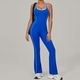 Damen Backless Sports Jumpsuit Yoga Lauf Bodysuit
