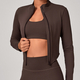 women's Long Sleeve Slim Yoga Jacket With Stand Up Collar
