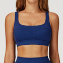 double Shoulder Strap Sports Bra Breathable Push Up Yoga Top