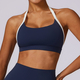 High Intensity Nude Yoga-BH - schockabsorbierender eng anliegender Sport-BH für Laufen Gym