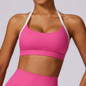 High Intensity Nude Yoga-BH - schockabsorbierender eng anliegender Sport-BH für Laufen Gym