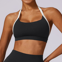 High Intensity Nude Yoga-BH - schockabsorbierender eng anliegender Sport-BH für Laufen Gym