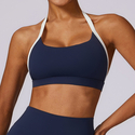 High Intensity Nude Yoga-BH - schockabsorbierender eng anliegender Sport-BH für Laufen Gym