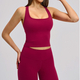 Rückenfreies Yoga Tank Top mit herausnehmbaren Cups