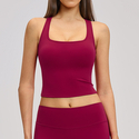 Rückenfreies Yoga Tank Top mit herausnehmbaren Cups