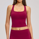 Rückenfreies Yoga Tank Top mit herausnehmbaren Cups