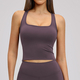 Rückenfreies Yoga Tank Top mit herausnehmbaren Cups