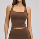 Rückenfreies Yoga Tank Top mit herausnehmbaren Cups