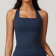 Rückenfreies Yoga Tank Top mit herausnehmbaren Cups