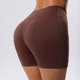 V-Cross Waist Yoga Shorts mit Scrunch Butt für Damen