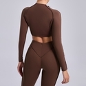 long Sleeve Activewear Top For Women Yoga Pilates Gym Workout