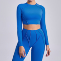 long Sleeve Activewear Top For Women Yoga Pilates Gym Workout