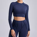 long Sleeve Activewear Top For Women Yoga Pilates Gym Workout