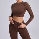 long Sleeve Activewear Top For Women Yoga Pilates Gym Workout