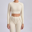 long Sleeve Activewear Top For Women Yoga Pilates Gym Workout