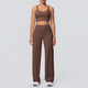 yoga Set Cross Shoulder Strap Bra High Waist Pants Gym Vest