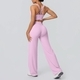 yoga Set Cross Shoulder Strap Bra High Waist Pants Gym Vest