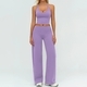 two-Piece Sports Vest Set For Women - Shockproof Fitness Tank Top & Running Tracksuit