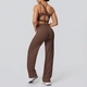 one-Shoulder Yoga Set High Waist Pants Bra Suit