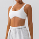 high Support Push-Up Sports Bra With Chest Pad, Breathable Quick Dry Open Back Yoga Bra