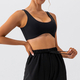 high Support Push-Up Sports Bra With Chest Pad, Breathable Quick Dry Open Back Yoga Bra