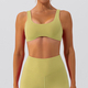 high Support Push-Up Sports Bra With Chest Pad, Breathable Quick Dry Open Back Yoga Bra