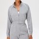 color Block Waist Cinching Short Sports Jacket