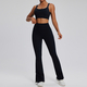 women’S Yoga Tracksuit Set With Zipper Long Sleeve Bodysuit And Shorts