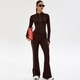 long Sport Jacket Set Women Yoga Slimming Fitness Active Wear