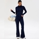 long Sport Jacket Set Women Yoga Slimming Fitness Active Wear