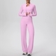 women's Yoga Set Elastic Gym Fitness Suit Solid Color Jacket Bra Pants