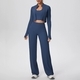 women's Yoga Set With Leggings And Long Sleeve Top