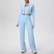 women's Yoga Set With Leggings And Long Sleeve Top