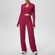 women's Yoga Set With Leggings And Long Sleeve Top