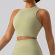 women's High Neck Backless Breathable Tank Top Push Up Sport Vest