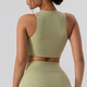 women's High Neck Backless Breathable Tank Top Push Up Sport Vest