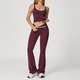 women's Yoga Set 2 Piece Shorts Vest Workout Bra High Waist Gym Flares Legging Fitness Wear