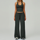 yoga Gym Set 2 Pieces Women Wide Leg Straight Pants Sports Tank Suit