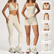 high Waist Leggings And Sports Vest Yoga Set 2 Pieces