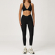 high Waist Leggings And Sports Vest Yoga Set 2 Pieces