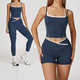 yoga Set 2 Piece Workout Outfit High Waist Leggings Athletic Wear