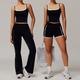 yoga Set 2 Piece Workout Outfit High Waist Leggings Athletic Wear