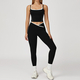 yoga Set 2 Piece Workout Outfit High Waist Leggings Athletic Wear