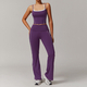 yoga Set 2 Piece Workout Outfit High Waist Leggings Athletic Wear