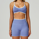 two Piece Yoga Set Women Tracksuit Athletic Gym Sports Bra Leggings