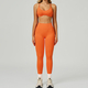 two Piece Yoga Set Women Tracksuit Athletic Gym Sports Bra Leggings