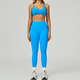 two Piece Yoga Set Women Tracksuit Athletic Gym Sports Bra Leggings